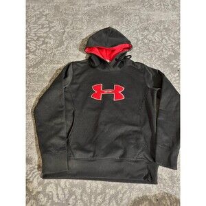 Women’s Under Armour Hoodie Neon Pink and Gray Size Medium